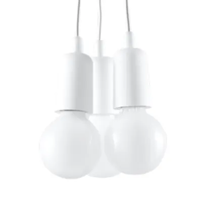 Lampa suspendata DIEGO 3 alb