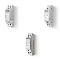 Releu pas cu pas electromecanic modular - 1 ND – 2 secvente, 24 V, C.A. (50/60Hz), AgSnO2, Montare pe șina 35 mm (EN 60715), Standard