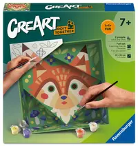 Set de pictat după numere Ravensburger CreArt -Vulpea pădurii (Do it together)