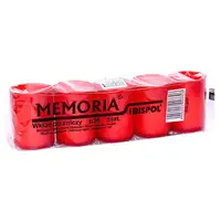 Candela Tip Rezerva Bispol, Plastic Rosu, 5 Bucati, 15 Ore