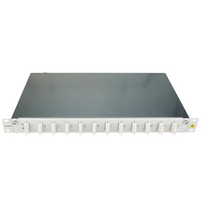 Patchpanel FO 19, 1UV, culisant, pentru 24 fibre, SC, MM