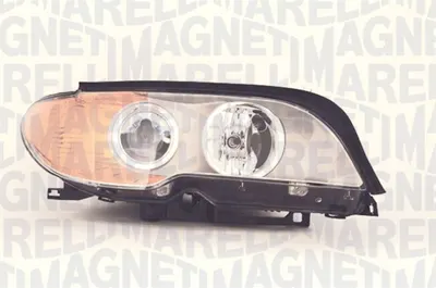 Far Dreapta (bi-xenon, D2S H7 WY21W, automat, cu motor, culoare insert: titan, culoare semnalizator: galben) potrivit BMW 3 (E46)
