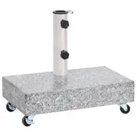 Gossi baza pentru umbrela, gri deschis, 45x25x8,3 cm, granit