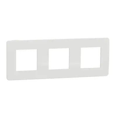 Placa ornament, Unica Studio Colsau, trei module, alb