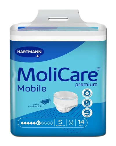 MoliCare Premium Mobile Chiloti adulti S, 14 bucati – 6 picaturi, Hartmann