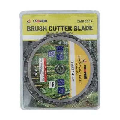 Disc cu lant pentru lemn Campion CMP0642, diametru 180 mm, adaptor pentru polizor unghiular, taiere si sculptare, argintiu