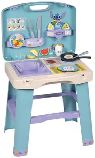Set de joacă Smoby - Bucătărie Stitch, cu 20 de accesorii