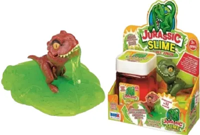 Figurină RS Toys Jurassic Mini Dinozaur T-Rex cu slime