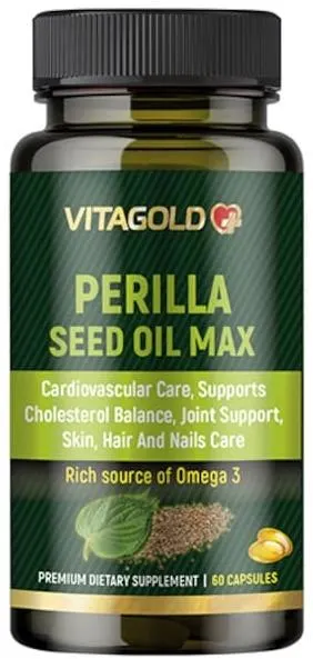 Ulei de semințe de Perilla Max, 60 capsule, Vitagold