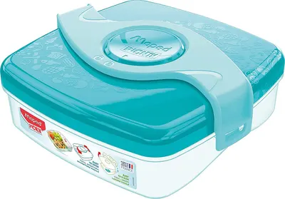 Cutie pentru mâncare Maped Origin Kids - Turcoaz, 520 ml