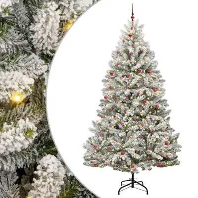 vidaXL Brad de Crăciun artificial 300 cm 300 LED-uri Alb cald