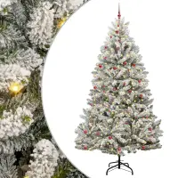 vidaXL Brad de Crăciun artificial 300 cm 300 LED-uri Alb cald