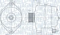 Alternator (14V, 75A) potrivit OPEL ARENA, MOVANO A; RENAULT MASTER II 2.5D 2.8D 01.97-12.01