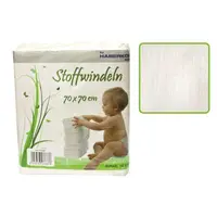 Set 10 scutece din muselina Hausmann albe 70x70 cm