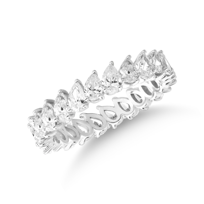 Inel din aur alb cu diamante pear de 2.3ct