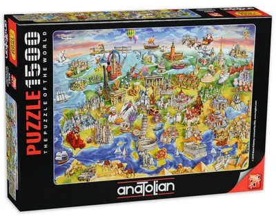 Puzzle Anatolian din 1500 de piese - Harta Europei