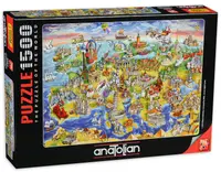 Puzzle Anatolian din 1500 de piese - Harta Europei