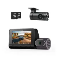 Set 2 camere 70mai Dash Cam 4K T800 cu 3 obiective (fata 4K, interior 1080P) + spate RC24 Full HD, GPS, HDR, ADAS, 128G - Default Title