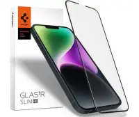 Folie Sticla Spigen tR Slim AGL03392 pentru Apple iPhone 13, Apple iPhone 13 Pro (Transparent/Negru)