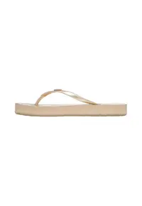 Papuci flip-flop cu logo Viva Higher - Auriu/Bej