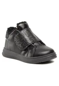 Pantofi copii - cu velcro - confortabili - negru - piele ecologica -