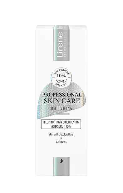 Ser facial 10% acid cu efect de decolorare a hiperpigmentarilor Whitening, 30ml, Lirene