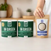 Pachet REVITALIZANT - 2x In Green, Mix Verde ECO Antibalonare + CADOU Sare celtică grunjoasă | Rawboost