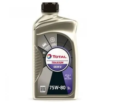 Ulei pentru cutie viteze manuala TOTAL Traxium Gear 8 75W80 214082, volum 1 litru, semi-sintetic 1L