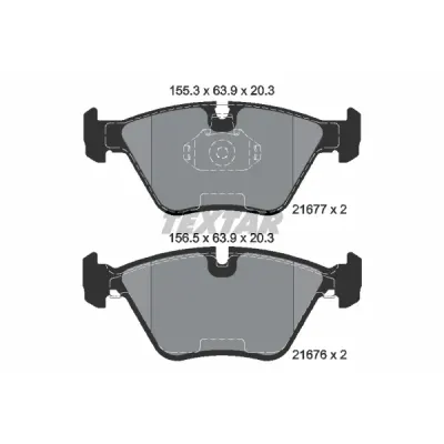 Set placute frana, frana disc TEXTAR 2167703