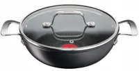 Oală plată Tefal - Unlimited G2557172, 26 cm, negru