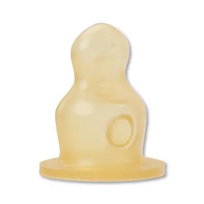 Biberon standard din latex pentru piure Baby Nova - 2 buc, mărimea 2