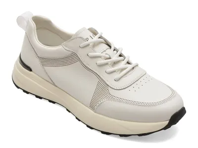 Pantofi sport EPICA albi, 63026, din piele naturala