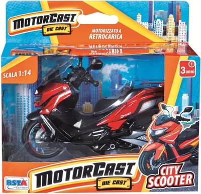 Jucărie pentru copii RS Toys - Scuter de oraș,1:14, rosie