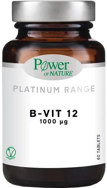 Platinum Range B-Vit 12, 1000 mg, 60 tablete, Power of Nature