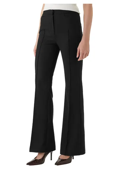 Pantaloni dama - bleumarin - 64% poliester - 34% viscoza