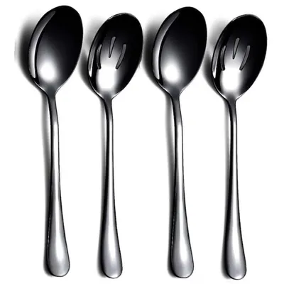 Lingurite din Inox Berglander, Negru, 4 Bucati