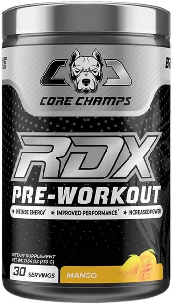 RDX Pre-Workout, mango, 420 g, Core Champs by Kai Greene
