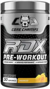 RDX Pre-Workout, mango, 420 g, Core Champs by Kai Greene