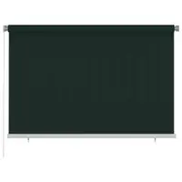 vidaXL Jaluzea tip rulou de exterior, 225 (l) x 140 (î) cm, verde închis, HDPE