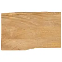 Gossi blat masa cu margini naturale, 50x40x2,5 cm, lemn masiv mango