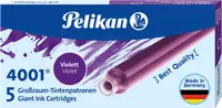 Cartușe cerneală Pelikan - Lungi, 5 buc., mov