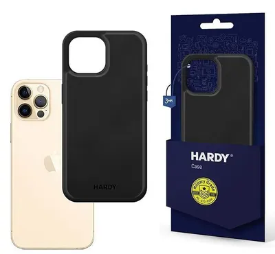 Husă 3mk - Hardy Apple Silky Leather, iPhone 16 Plus, negru