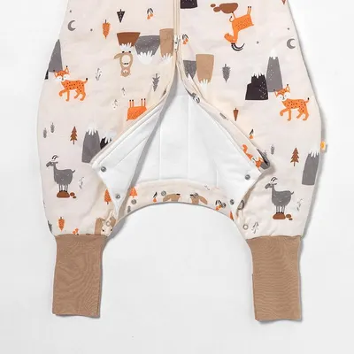 Sac de dormit cu picioruse si maneca lunga detasabila Mountain Animals 80 cm + manseta 2.5 Tog