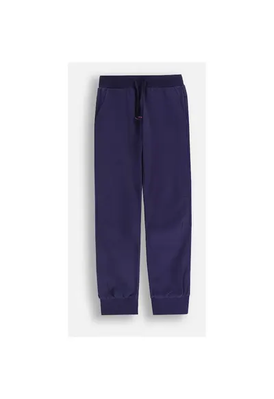 Pantaloni de trening cu model uni si talie ajustabila
