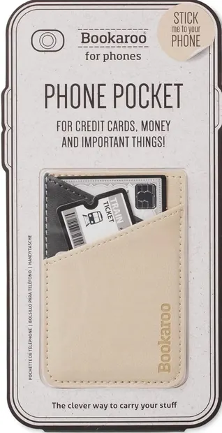 Buzunar pentru telefon IF Bookaroo - Culoare crem