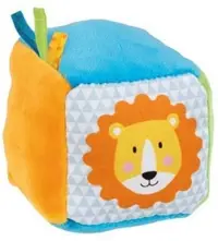 Cub textil cu folie de zgomot și clopot Goki - Ursul și leul