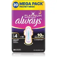 Always Platinum Secure Night Size 4 absorbante pentru noapte