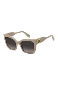 Ochelari de soare cat-eye cu lentile in degrade - Auriu/Maro deschis
