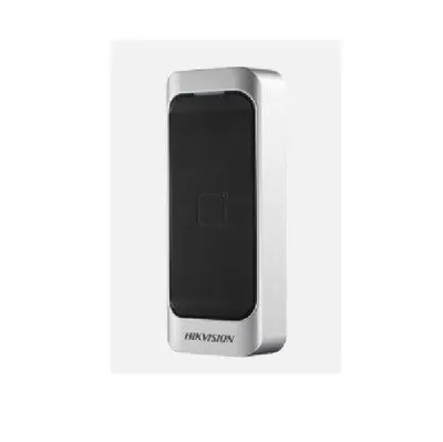 Cititor de card Hikvision DS-K1107AE, citeste carduri cu frecventa de 125 KHz, distanta citire: 50 mm, RS-485, Wiegand (W26/W34