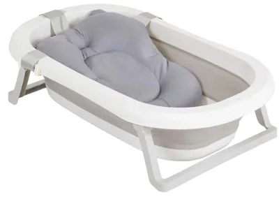 Set pentru baie cu cadă pliabilă Moni - Palma, 75 cm, gri